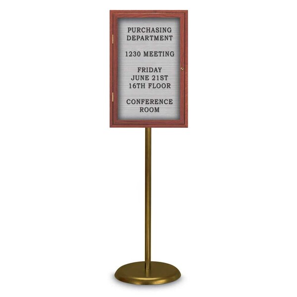 United Visual Products Corkboard, Double Door, Radius Frame, 42x32", Black/Surf UV70025-BLACK-SURF - main